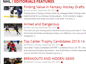 nhl editorial