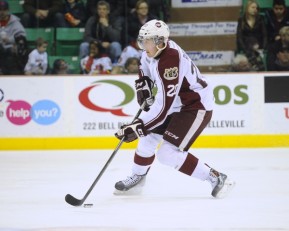 Nick Ritchie of the Peterborough Petes. Photo by Aaron Bell/OHL Images