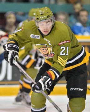 Nick Paul of the North Bay Battalion. Photo by Terry Wilson/OHL Images.