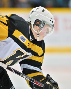 Lawson Crouse earned his spot on Team Canada and is expected to be a potential top 10 pick at the 2015 NHL Draft (Photo by Terry Wilson / OHL Images)