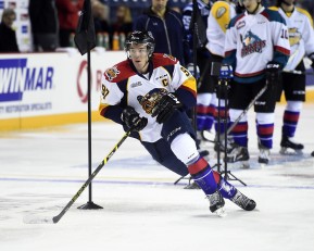 Connor McDavid of the Erie Otters in the Skills Combine at the 2015 BMO CHL Top Prospects Game in St. Catharines, ON on Wednesday Jan. 21, 2015. Photo by Aaron Bell/CHL Images