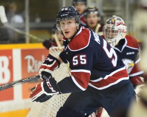 Keaton Middleton of the Saginaw Spirit. Photo by Aaron Bell/OHL Images