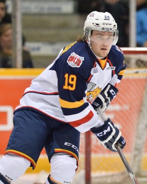 Rasmus Andersson of the Barrie Colts. Photo by Terry Wilson/OHL Images.