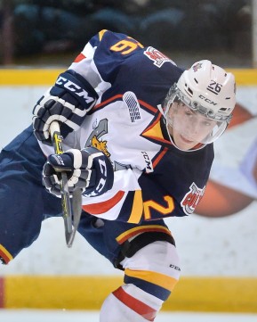 Andrew Mangiapane of the Barrie Colts. Photo by Terry Wilson/OHL Images.