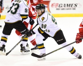 Victor Mete of the London Knights. Photo by Aaron Bell/OHL Images