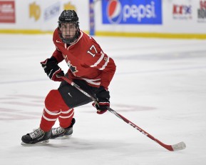 WHITBY, - Dec 16, 2015 -  Game #8 - Czech Republic vs. Canada East at the 2015 World Junior A Challenge at the Iroquois Park Recreation Complex, ON. Brett Murray #17 of Team Canada East during the second period. (Photo: Shawn Muir / OJHL Images)