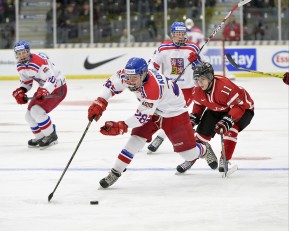 Game #1 - Czech Republic vs. Canada West at the 2015 World Junior A Challenge