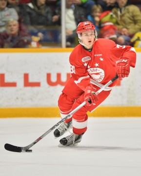 Hayden Verbeek of the Sault Ste. Marie Greyhounds. Photo by Terry Wilson / OHL Images.