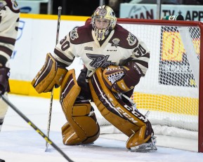 Dylan Wells of the Peterborough Petes. Photo by Aaron Bell/OHL Images