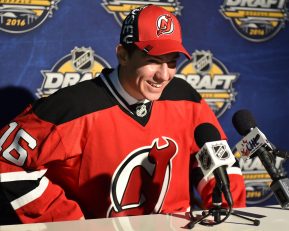 Nathan Bastian of the Mississauga Steelheads was selected by the New Jersey Devils at the 2016 NHL Draft in Buffalo, NY on Saturday June 25, 2016. Photo by Aaron Bell/CHL Images