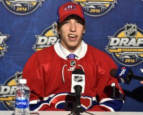 William Bitten of the Flint Firebirds was selected by the Montreal Canadiens at the 2016 NHL Draft in Buffalo, NY on Saturday June 25, 2016. Photo by Aaron Bell/CHL Images