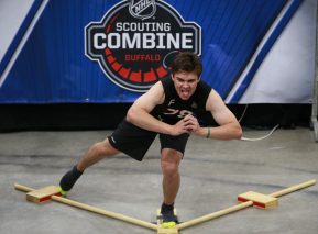 04 June 2015: NHL Combine participant, center Clayton Keller (78) works out during the Fitness testing at the 2016 NHL Scouting Combines at the Harbor Center in Buffalo, NY. (Jerome Davis/Icon Sportswire)