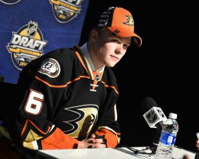 Max Jones of the London Knights was selected by the Anaheim Ducks in the first round of the 2016 NHL Entry Draft in Buffalo, NY on Friday June 24, 2016. Photo by Aaron Bell/CHL Images