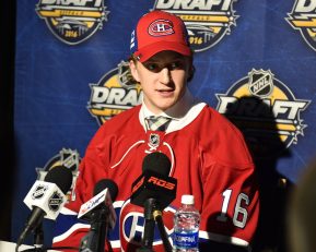 Michael Pezzetta at the 2016 NHL Draft in Buffalo, NY on Saturday June 25, 2016. Photo by Aaron Bell/CHL Images