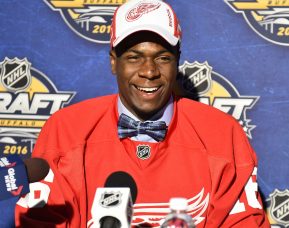 Givani Smith at the 2016 NHL Draft in Buffalo, NY on Saturday June 25, 2016. Photo by Aaron Bell/CHL Images