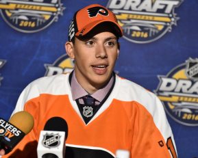 COnnor Bunnaman of the Kitchener Rangers was selected by the Philadelphia Flyers at the 2016 NHL Draft in Buffalo, NY on Saturday June 25, 2016. Photo by Aaron Bell/CHL Images