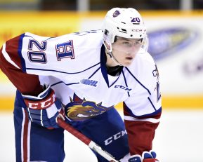 Cole Candella of the Hamilton Bulldogs. Photo by Aaron Bell/OHL Images