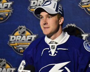 Taylor Raddysh at the 2016 NHL Draft in Buffalo, NY on Saturday June 25, 2016. Photo by Aaron Bell/CHL Images