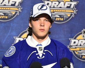 Otto Somppi at the 2016 NHL Draft in Buffalo, NY on Saturday June 25, 2016. Photo by Aaron Bell/CHL Images