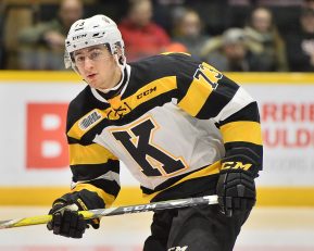 Gabriel Vilardi of the Kingston Frontenacs. Photo by Terry Wilson / OHL Images.