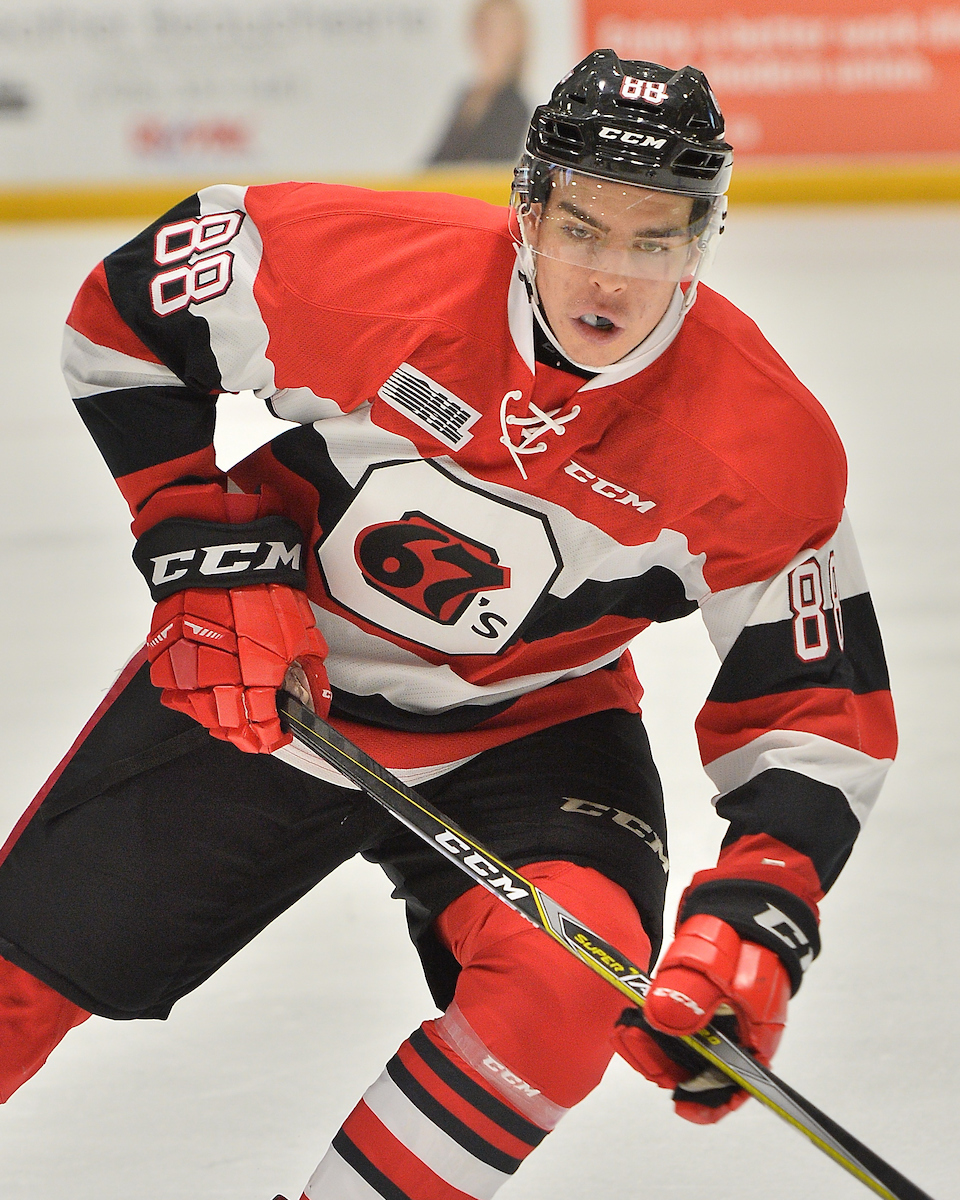 Kevin Bahl of the Ottawa 67's. Photo by Terry Wilson / OHL Images.