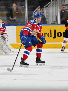 Matthew Robertson of the Edmonton Oil Kings. Photo courtesy of the WHL.