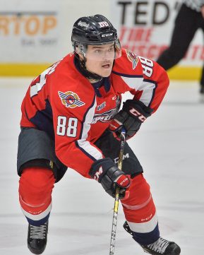 Ruben Rafkin of the Windsor Spitfires. Photo by Terry Wilson / OHL Images.
