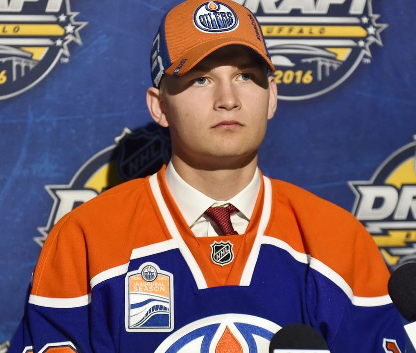 Markus Niemelainan at the 2016 NHL Draft in Buffalo, NY on Saturday June 25, 2016. Photo by Aaron Bell/CHL Images