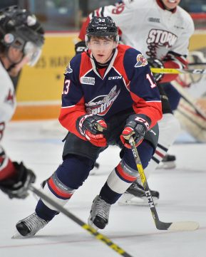 Gabriel Vilardi of the Windsor Spitfires. Photo by Terry Wilson / OHL Images.