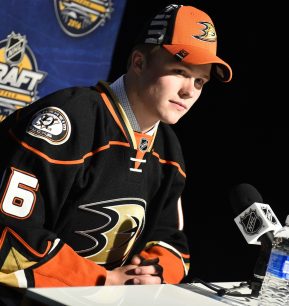 Max Jones of the London Knights was selected by the Anaheim Ducks in the first round of the 2016 NHL Entry Draft in Buffalo, NY on Friday June 24, 2016. Photo by Aaron Bell/CHL Images