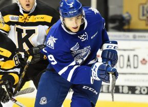 Michael McLeod of the Mississauga Steelheads. Photo by Aaron Bell/OHL Images