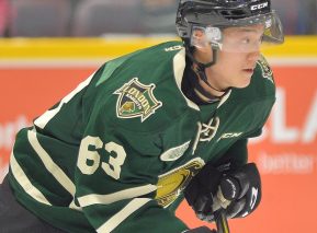 Cliff Pu of the London Knights. Photo by Terry Wilson / OHL Images.