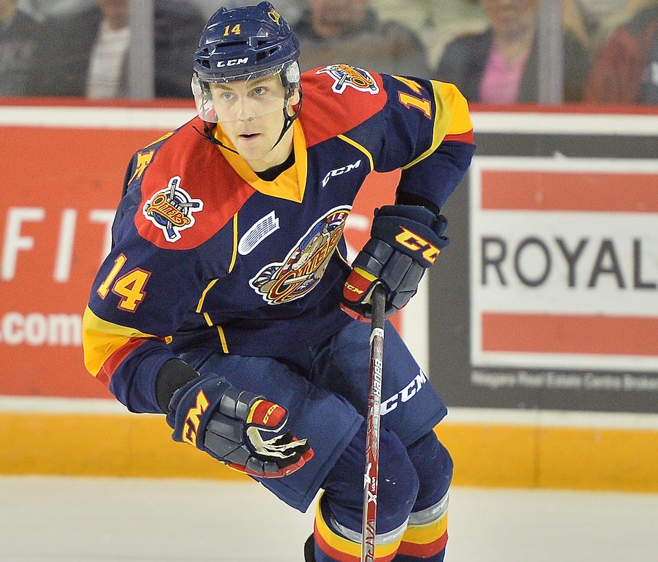 Erik Cernak of the Erie Otters. Photo by Terry Wilson / OHL Images.