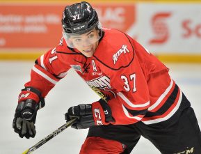 Nick Suzuki of the Owen Sound Attack. Photo by Terry Wilson / OHL Images.