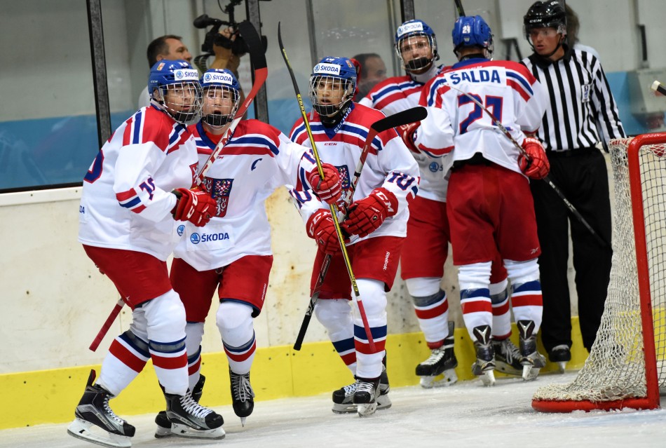 The Czech Republic at The 2016 Ivan Hlinka Tournament including Radim Salda and Jakub Galvas featured below. 