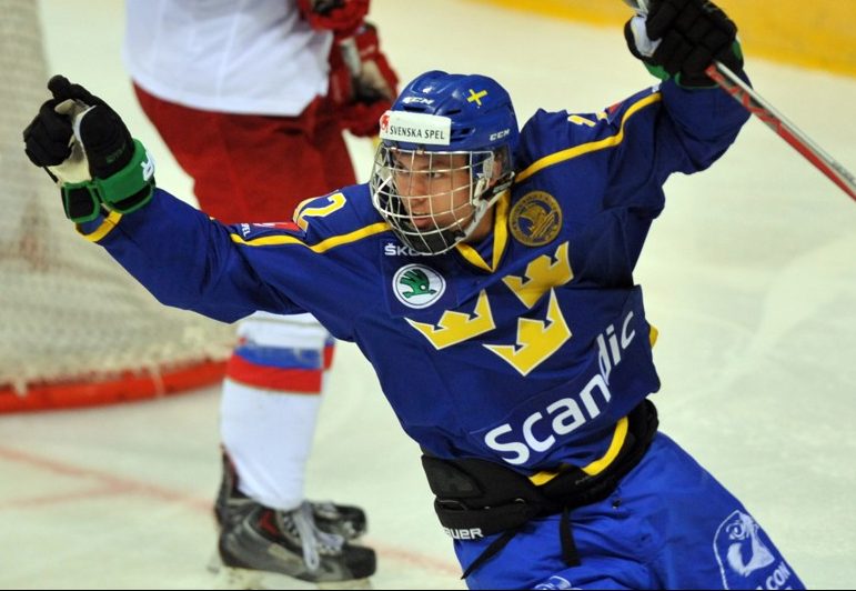 Lucas Elvenes at the 2016 Ivan Hlinka. Photo by Jakúb Soukup.