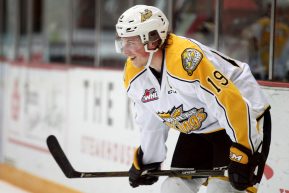 Patrick Nolan of the Brandon Wheat Kings, photo by 