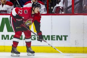 October 1, 2016: Ottawa Senators Thomas Chabot (72) during third period National Hockey League preseason action between the Montreal Canadiens and Ottawa Senators at Canadian Tire Centre in Ottawa, ON, Canada. (Photo by Richard A. Whittaker/Icon Sportswire)