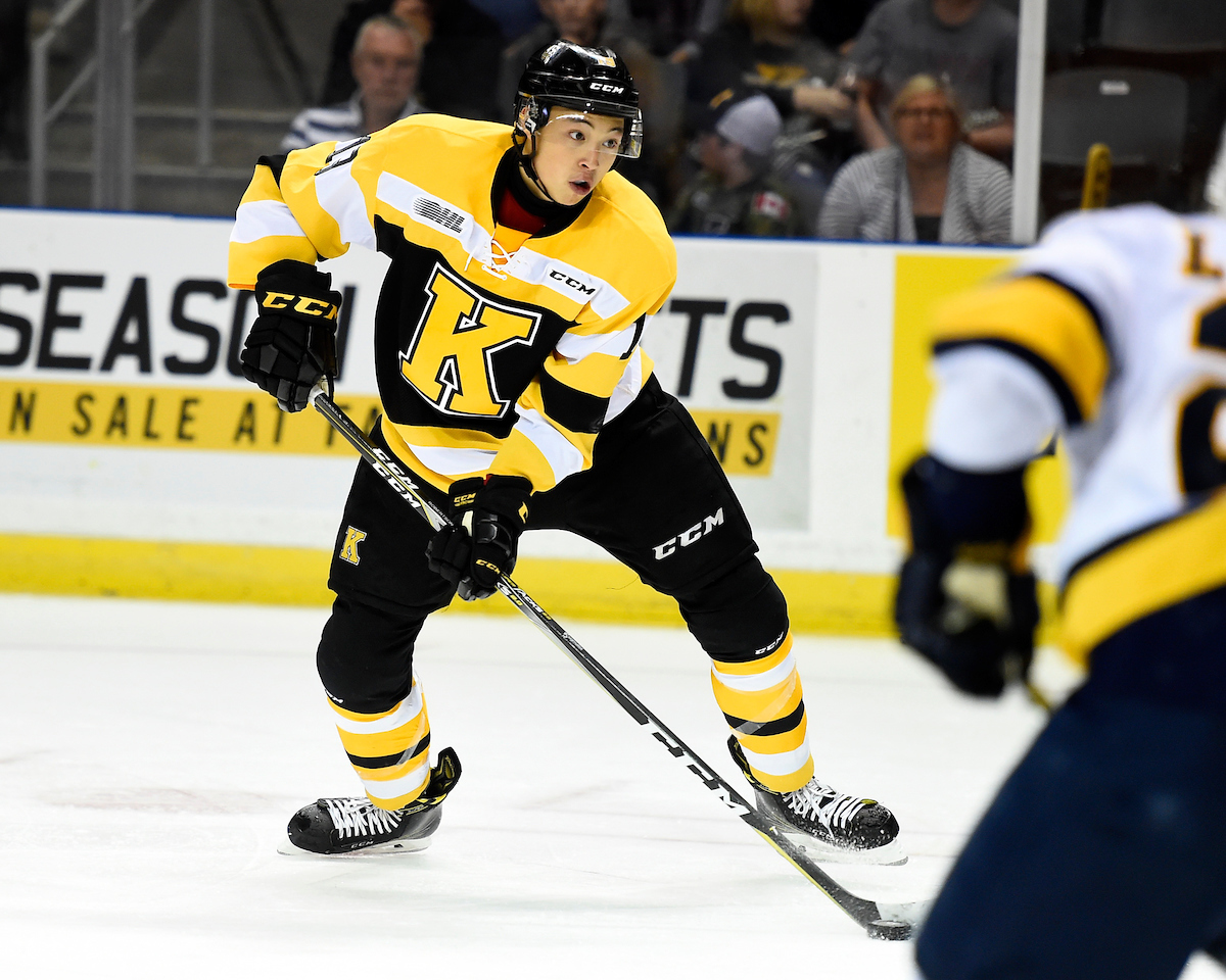 Jason Robertson of the Kingston Frontenacs. Photo by Aaron Bell/OHL Images