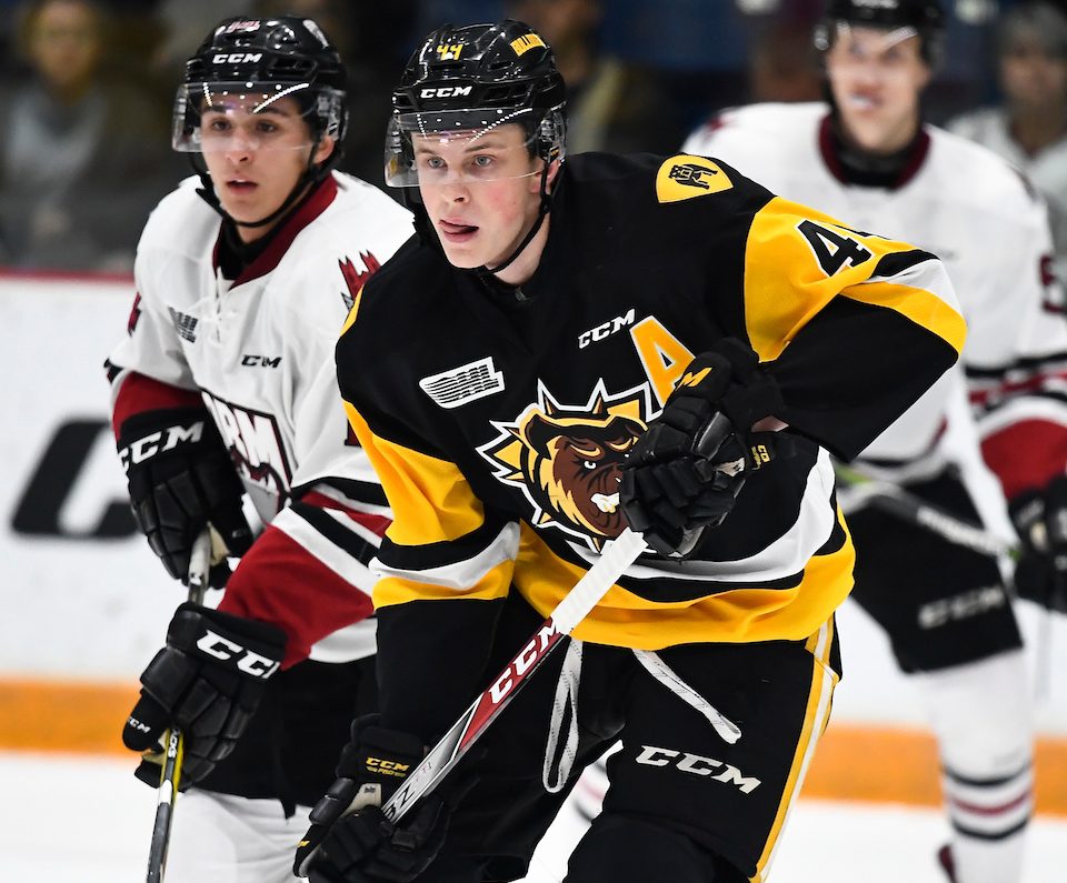 MacKenzie Entwistle of the Hamilton Bulldogs. Photo by Aaron Bell/OHL Images
