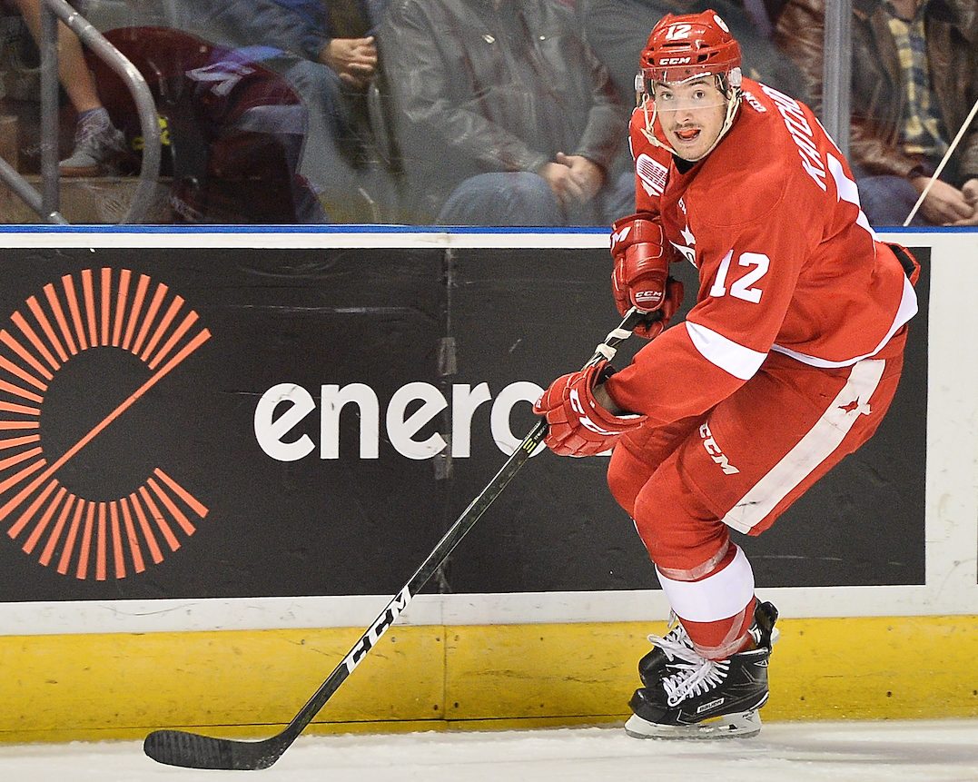 Boris Katchouk of the Sault Ste. Marie Greyhounds. Photo by Terry Wilson / OHL Images.