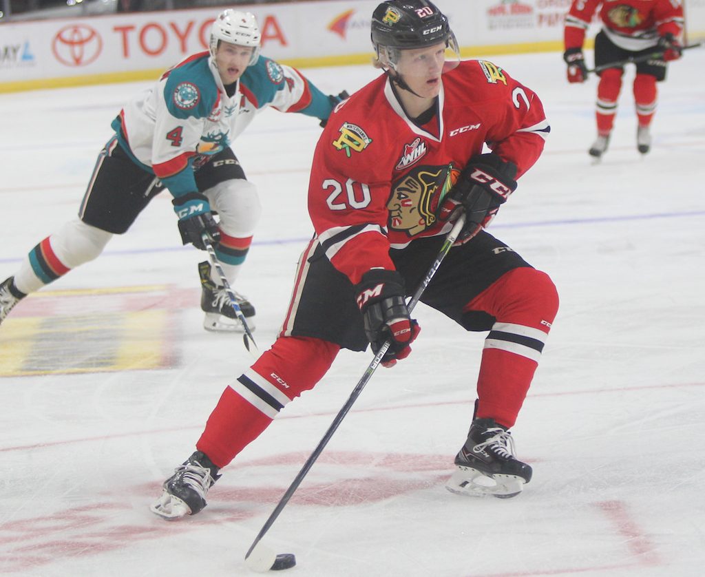 Joachin Blichfield of the Portland Winterhawks. Photo by Gary Peterson/Portland Winterhawks