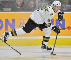 Evan Bouchard of the London Knights. Photo by Terry Wilson/OHL Images.