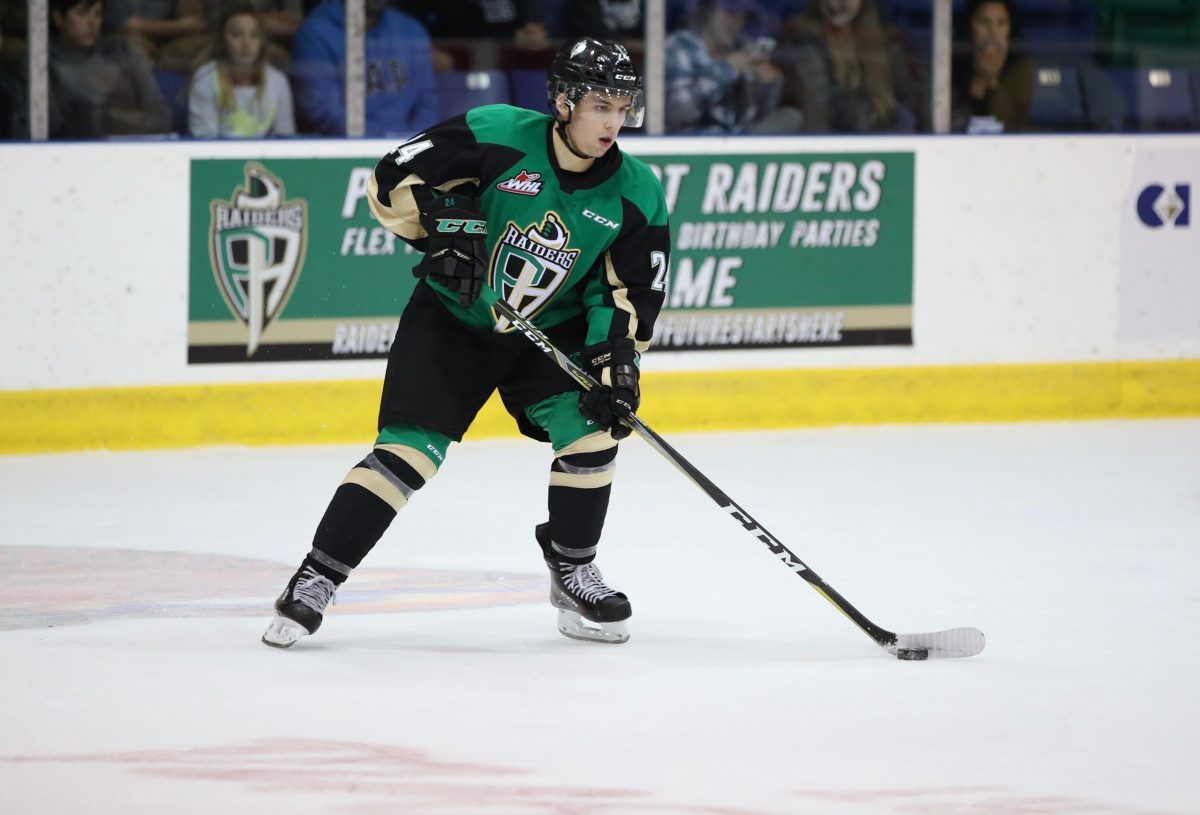 Cole Fonstad of the Prince Albert Raiders. Photo by courtesy of Prince Albert Raiders