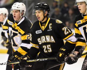 Jordan Kyrou of the Sarnia Sting. Photo by Aaron Bell/OHL Images