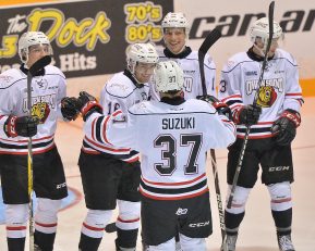 Owen Sound Attack of the Ontario Hockey League. Photo by Terry Wilson / OHL Images.