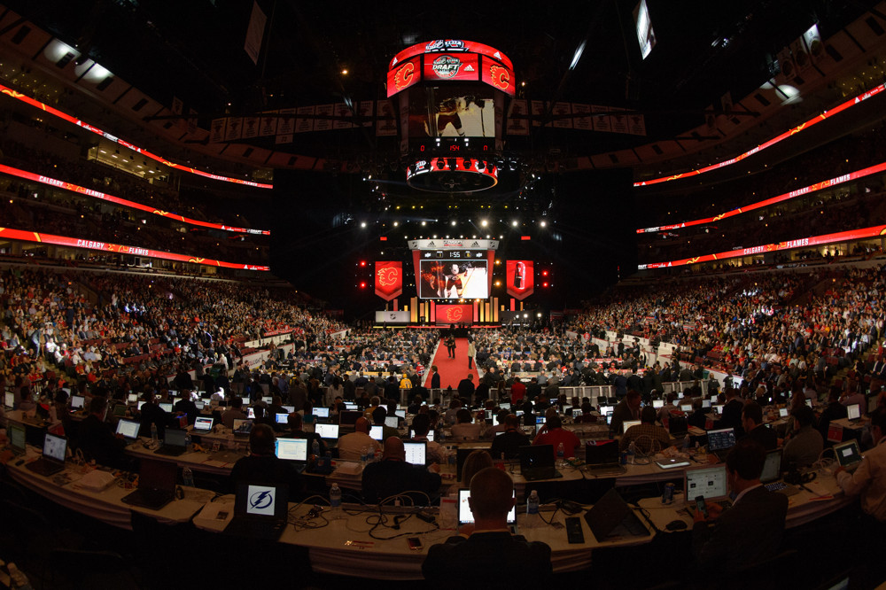 CHICAGO, IL - JUNE 23: The United Center during the first round of the 2017 NHL Draft on June 23, 2017, at the United Center in Chicago, IL. (Photo by Daniel Bartel/Icon Sportswire)