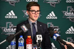 Images from the 2018 NHL Draft in Dallas, Texas on Friday June 22, 2018. Photo by Aaron Bell/CHL Images