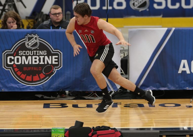 nhl combine bench press