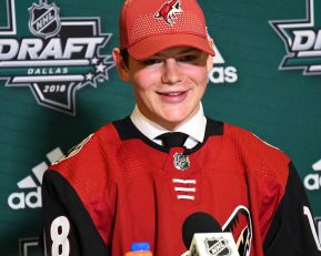 Images from the 2018 NHL Draft in Dallas, Texas on Friday June 22, 2018. Photo by Aaron Bell/CHL Images